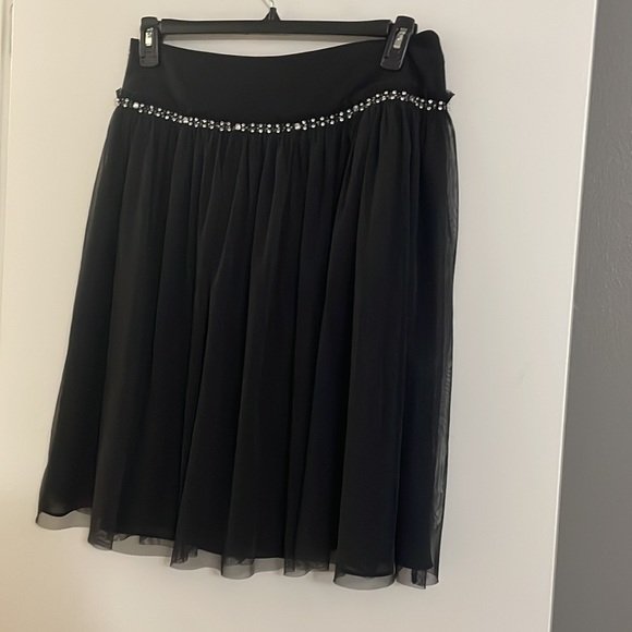 Express tulle layered rhinestone Whimsigoth detail size 8 skirt - Picture 6 of 9